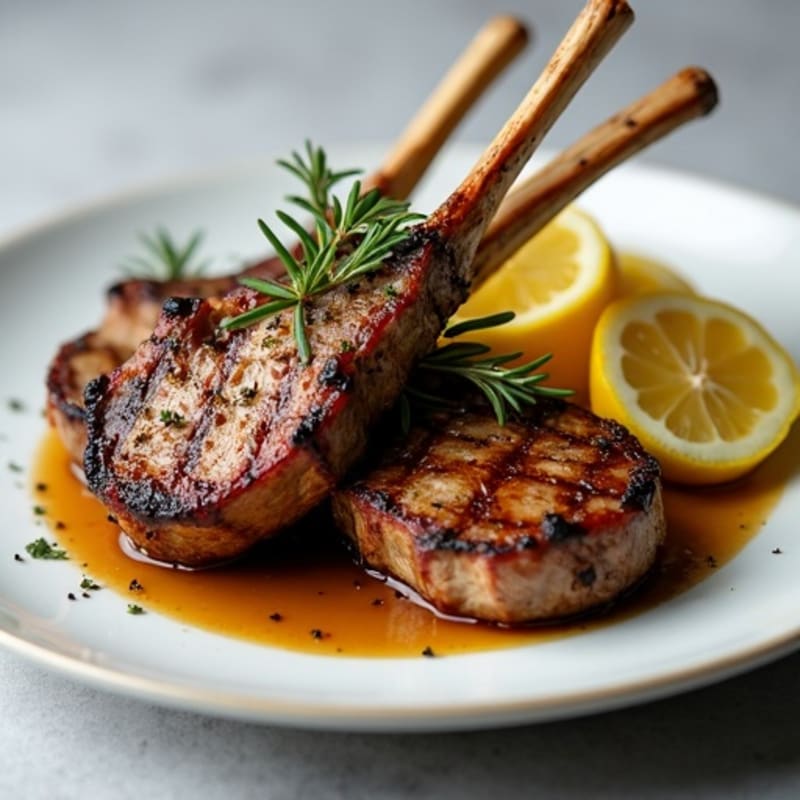 Rosemary-Garlic Grilled Lamb Chops
