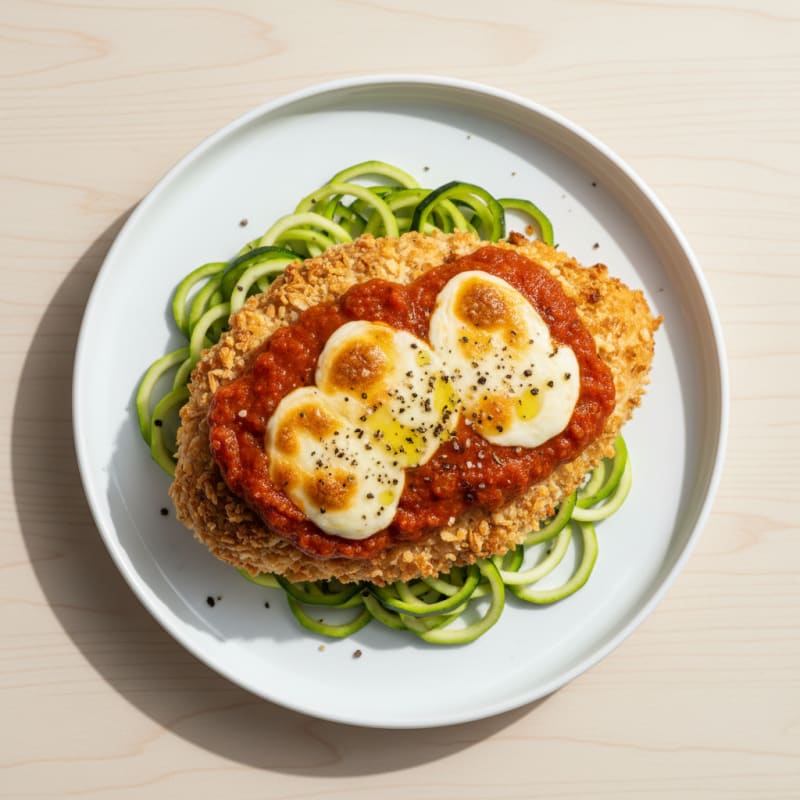 Crispy Baked Chicken Parmesan with Zesty Marinara