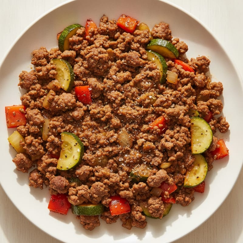 Ground Beef and Vegetable Skillet
