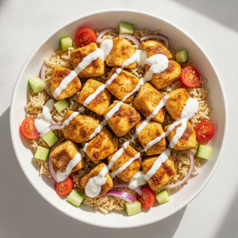 Chicken Shawarma Rice Bowl