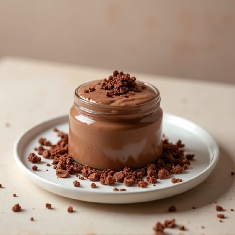 Silky Chocolate Protein Pudding with Almond Butter