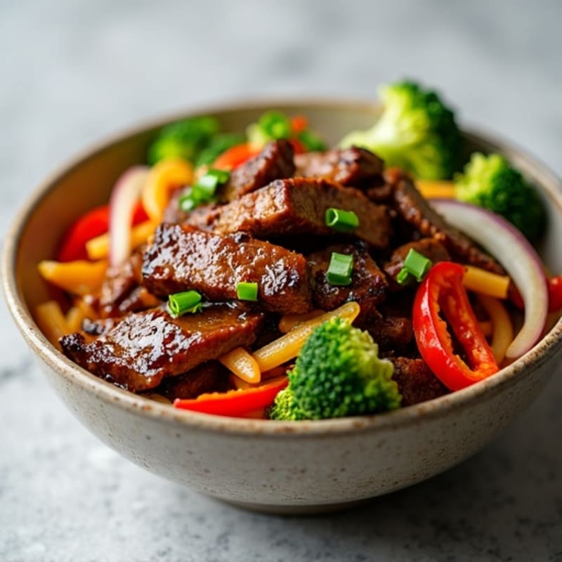 Marinated Beef Bulgogi Stir-Fry with Crisp Vegetables