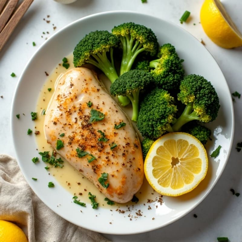 Sheet Pan Lemon Herb Chicken and Roasted Broccoli