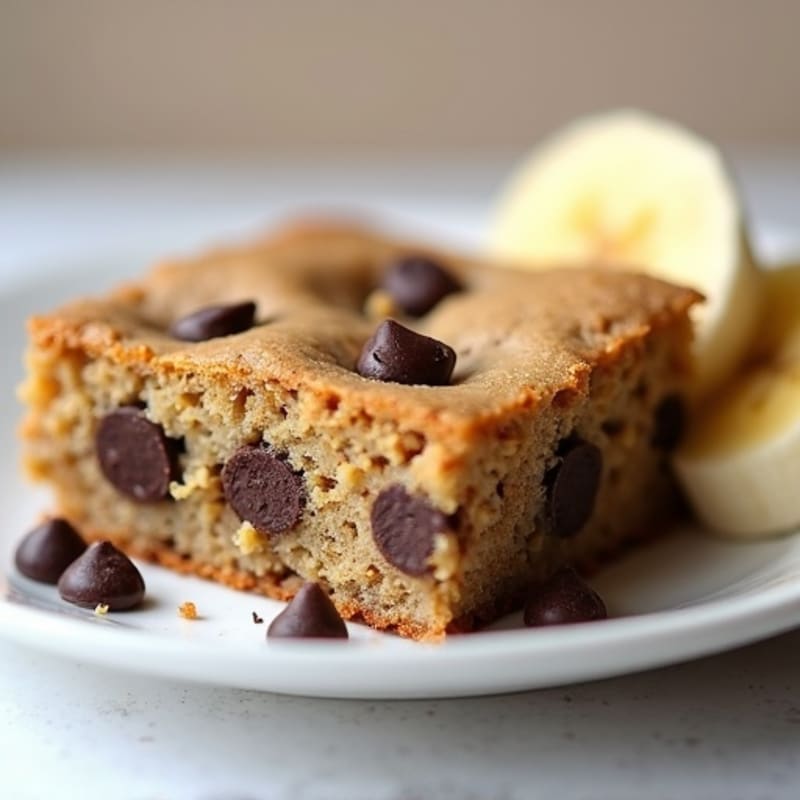 Healthy Baked Chocolate Chip Protein Cookie Cake