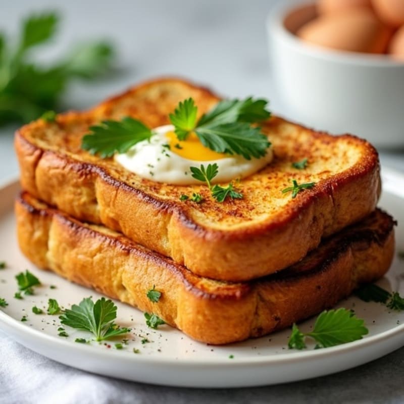 Protein-Packed Savory French Toast with Herbs