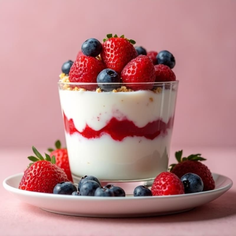 Creamy Greek Yogurt Protein Parfait with Mixed Berries
