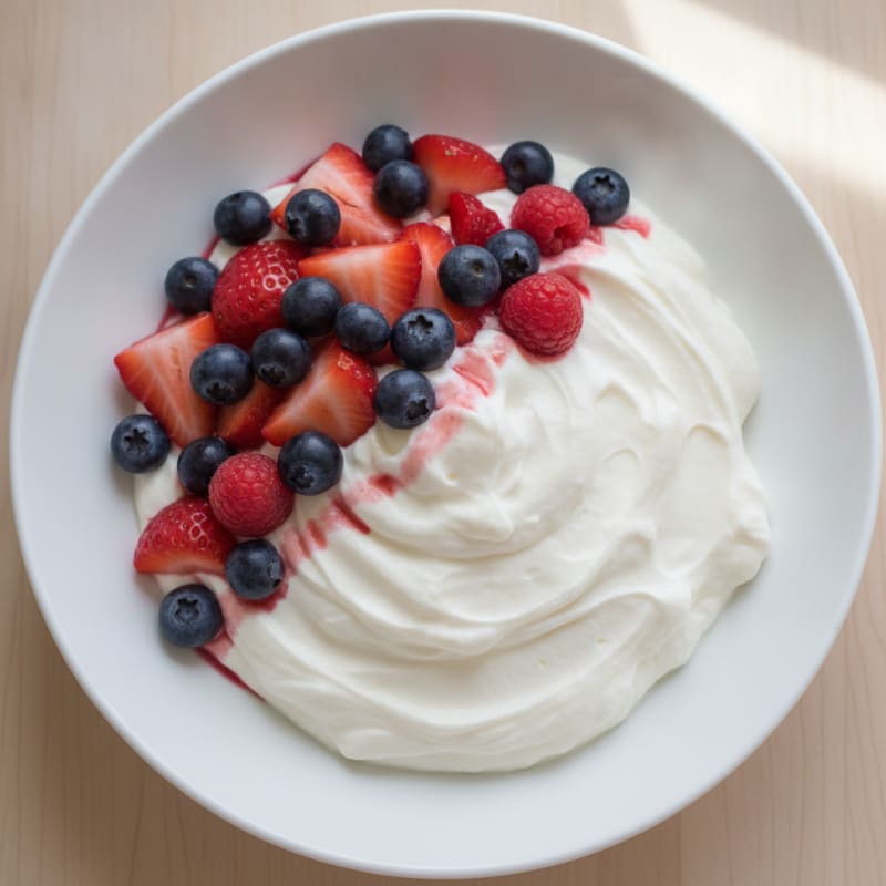 Silky Greek Yogurt Protein Bowl with Berries