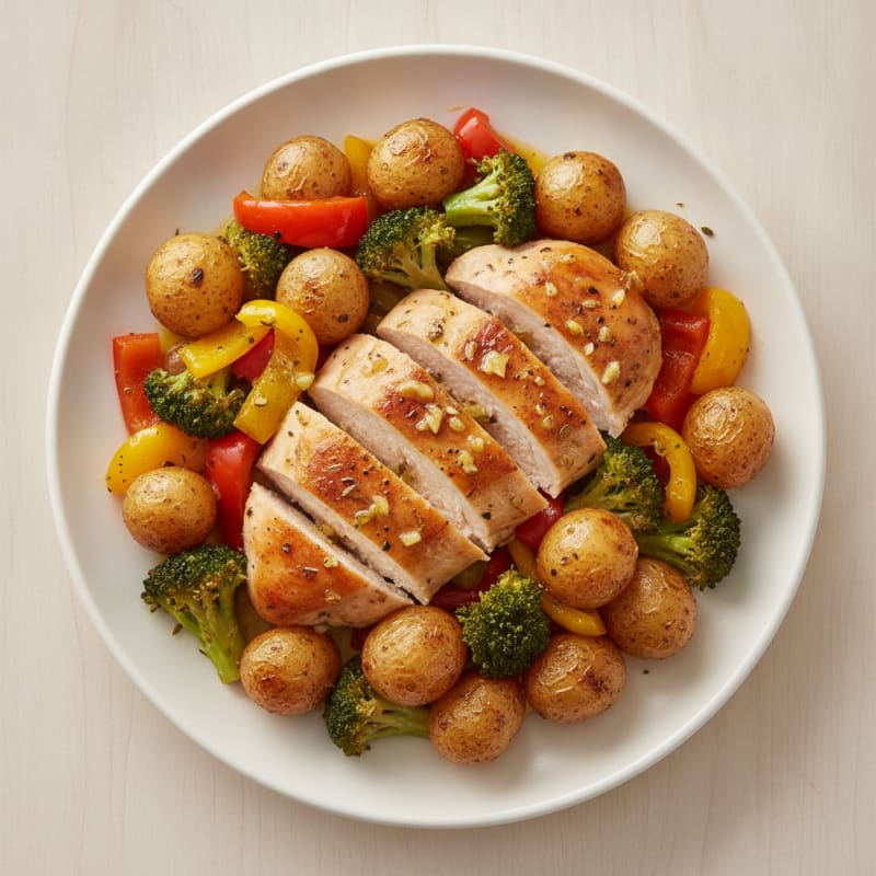 Lemon Herb Roasted Chicken and Vegetables