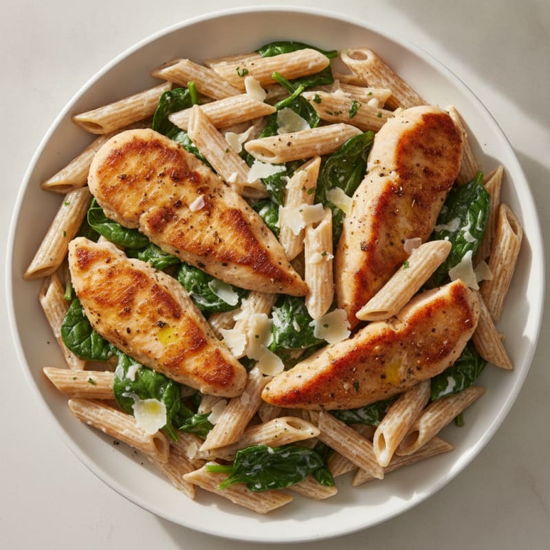Garlic Parmesan Chicken Alfredo Pasta