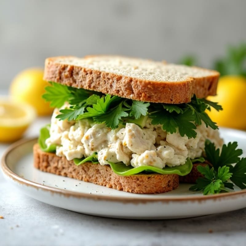 Creamy Herb Chicken Salad Sandwich