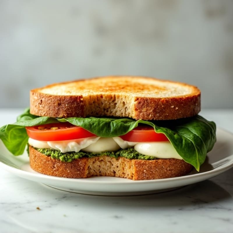Herb-Pesto Turkey Panini with Fresh Mozzarella