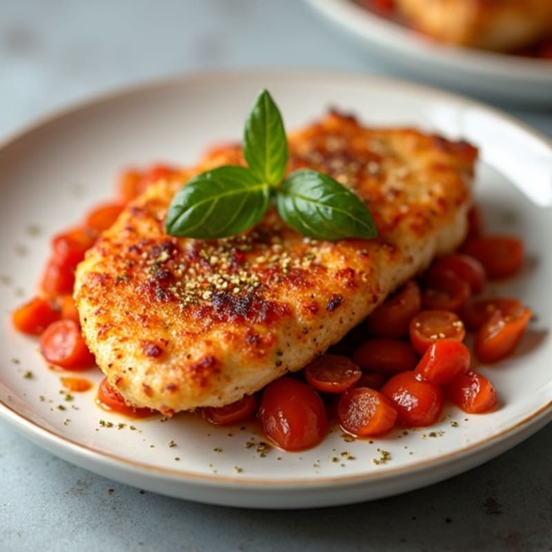 Crispy Chicken and Lean Turkey Pepperoni Bake with Roasted Bell Peppers