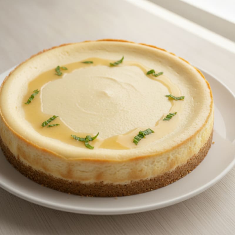 Silky Greek Yogurt Protein Cheesecake