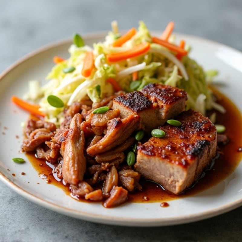 Tender Slow Cooker Pulled Pork with Crunchy Slaw