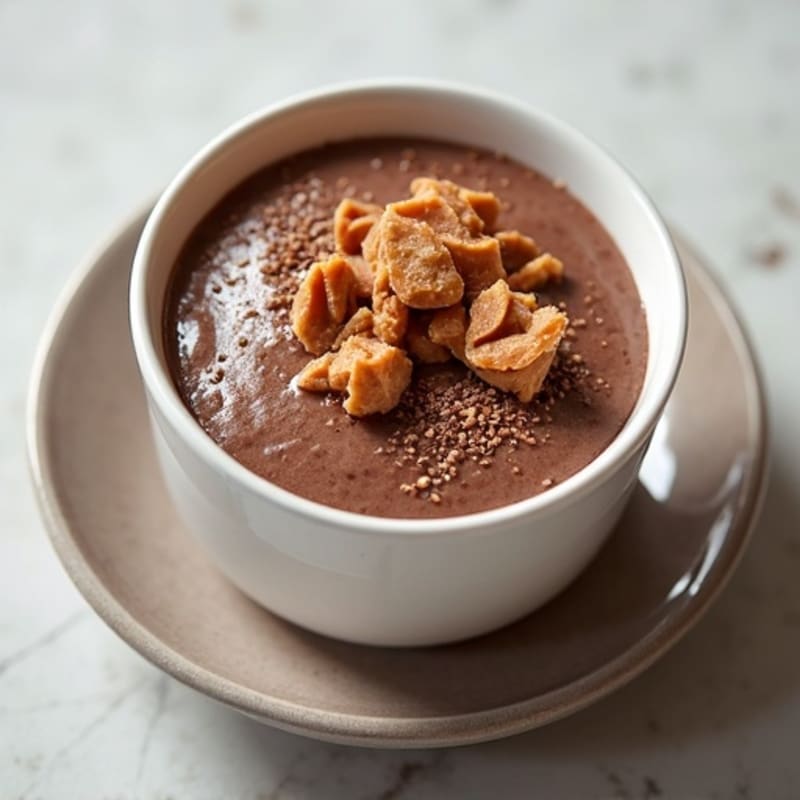 Chocolate Protein Chia Pudding with Almond Butter