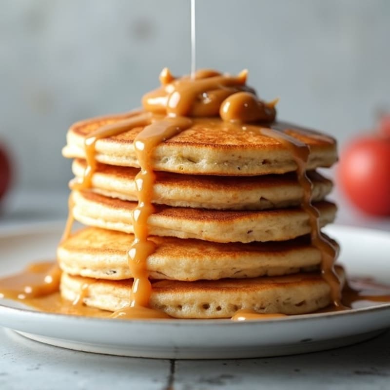 Gluten-Free Dairy-Free Protein Pancakes with Almond Butter Drizzle