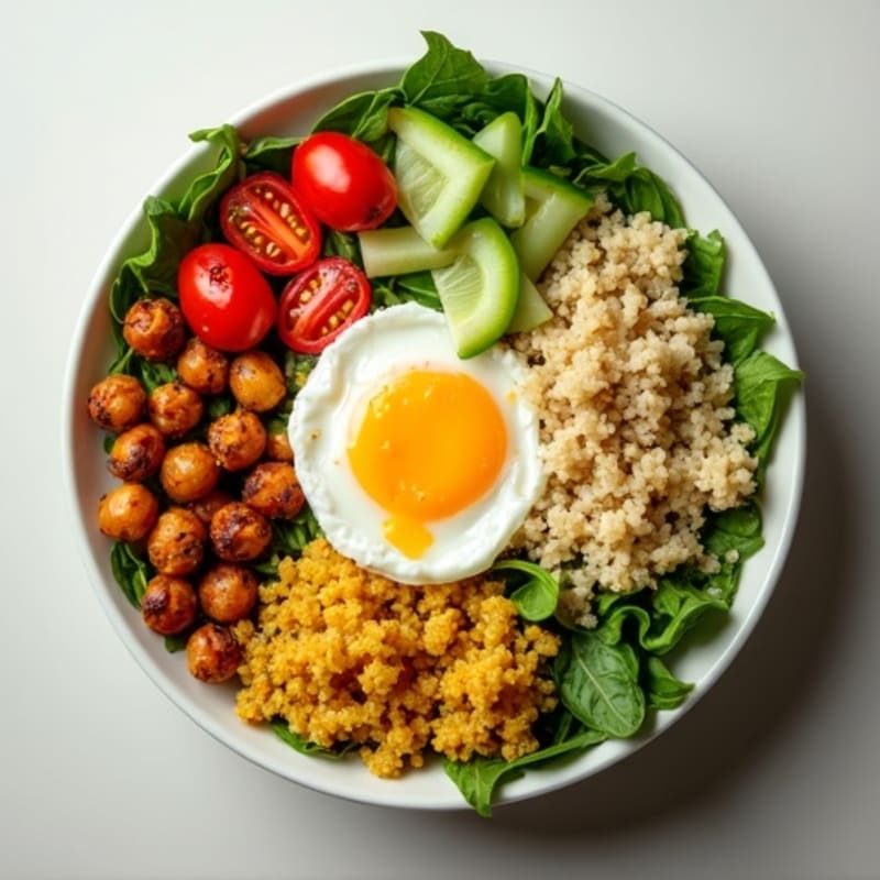 Crispy Roasted Chickpea Power Bowl with Tahini Sauce