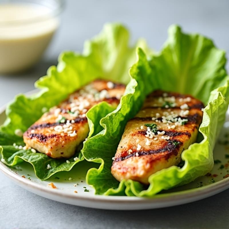 Grilled Chicken Caesar Lettuce Wrap