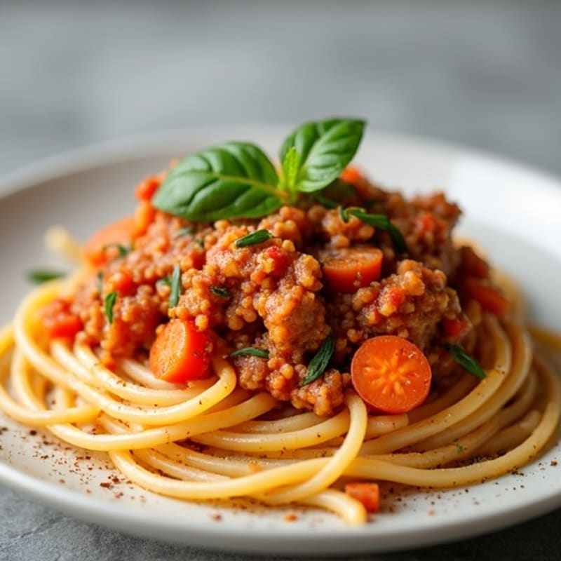 Herb-Seasoned Turkey Bolognese with Classic Spaghetti