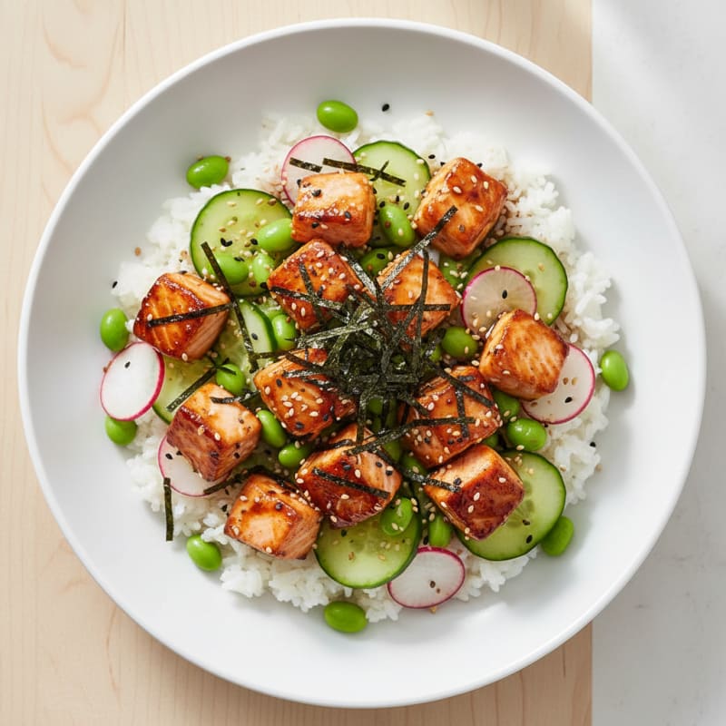 Salmon Sushi Rice Bowl
