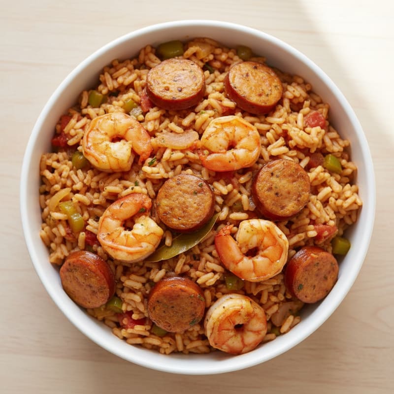 Creole Shrimp and Sausage Jambalaya