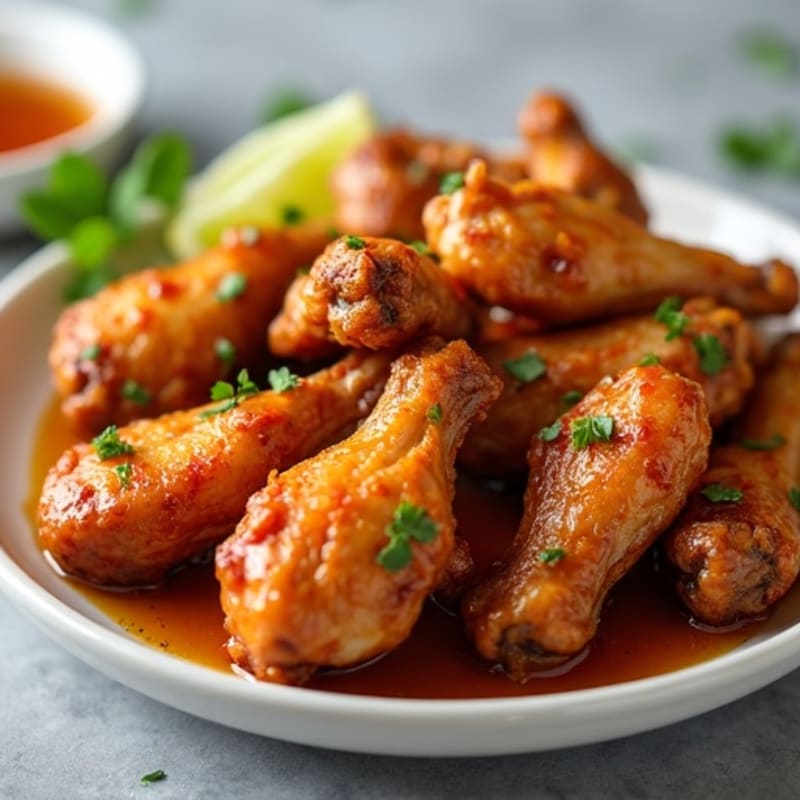 Crispy Honey Glazed Baked Wings