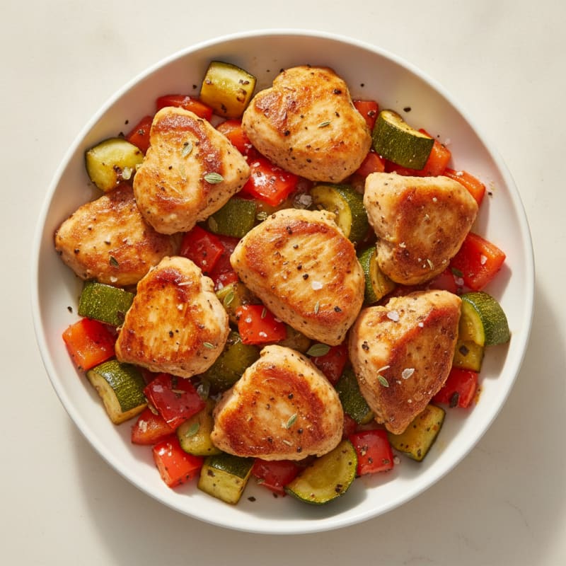 Chicken and Roasted Vegetable Medley