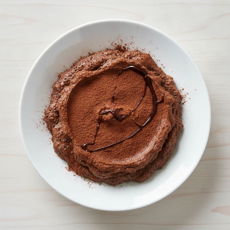 Chocolate Protein Pudding with Chia Seeds