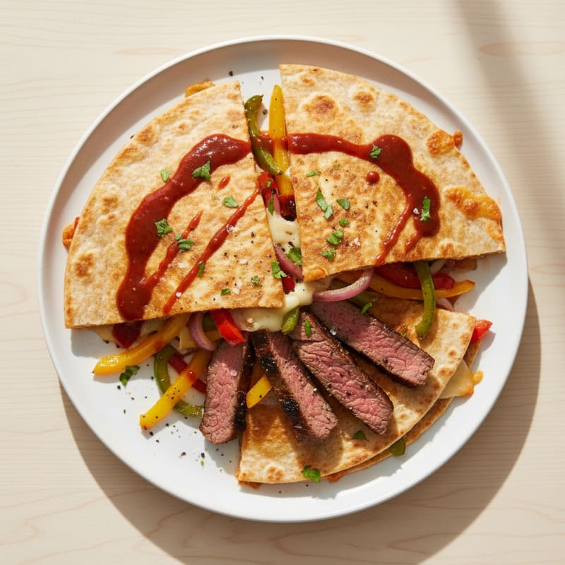 Crispy Chili-Lime Steak Quesadillas