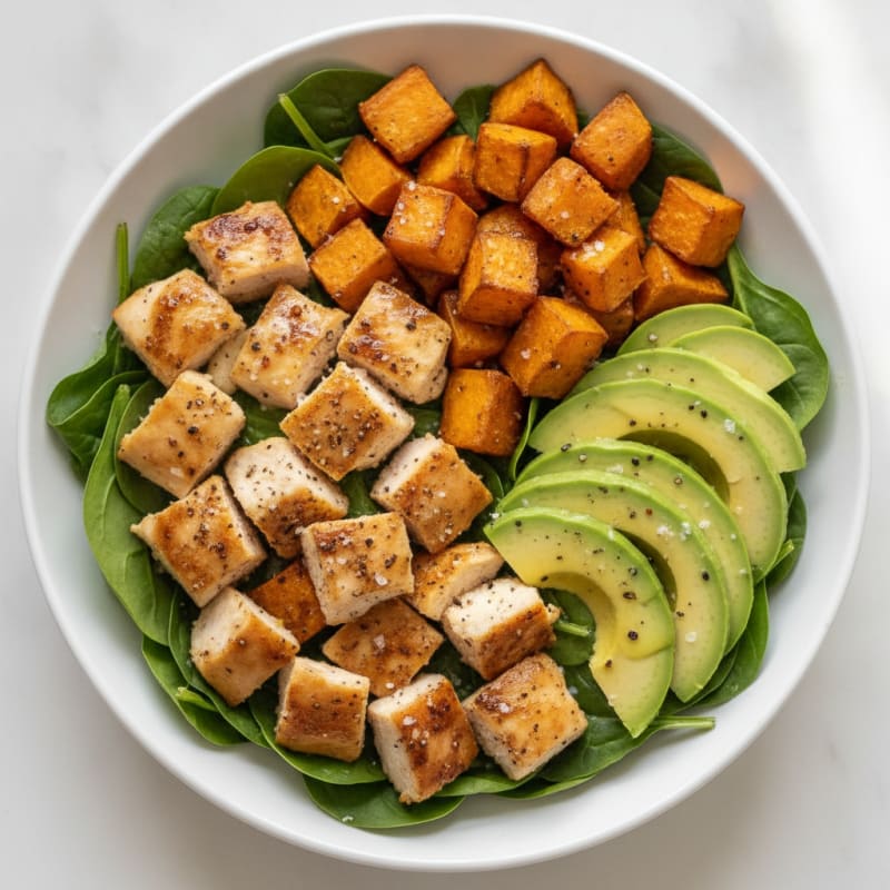 Roasted Sweet Potato Avocado Power Bowl