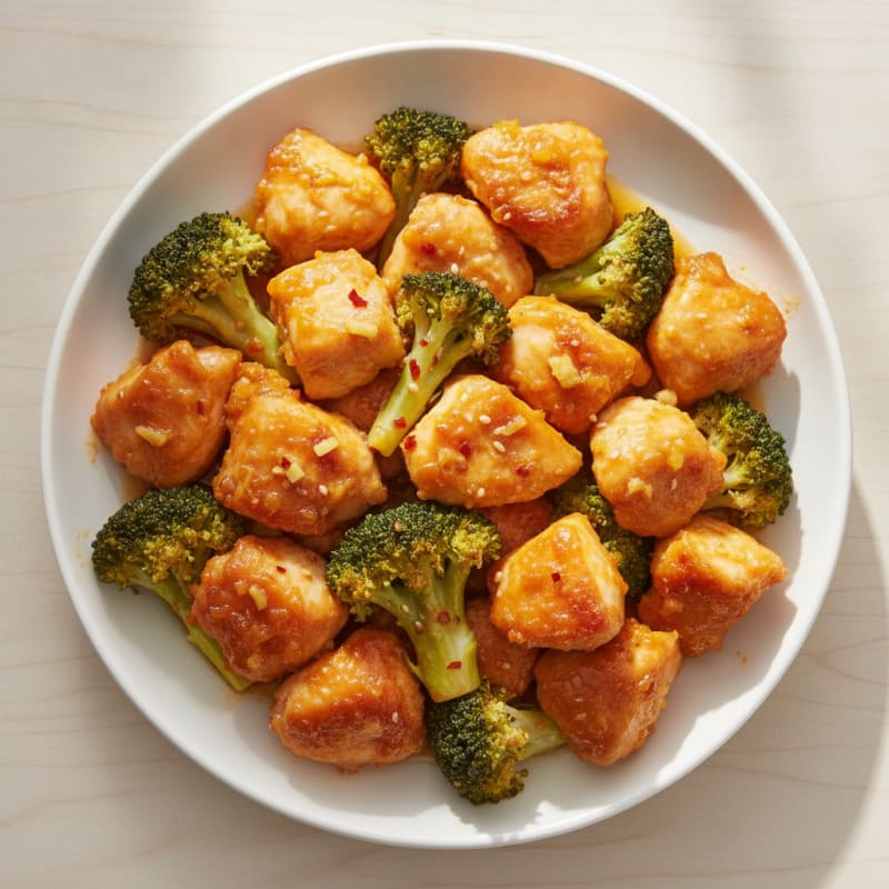 Baked Orange Chicken with Broccoli