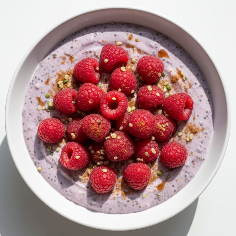 Creamy Berry Chia Seed Pudding