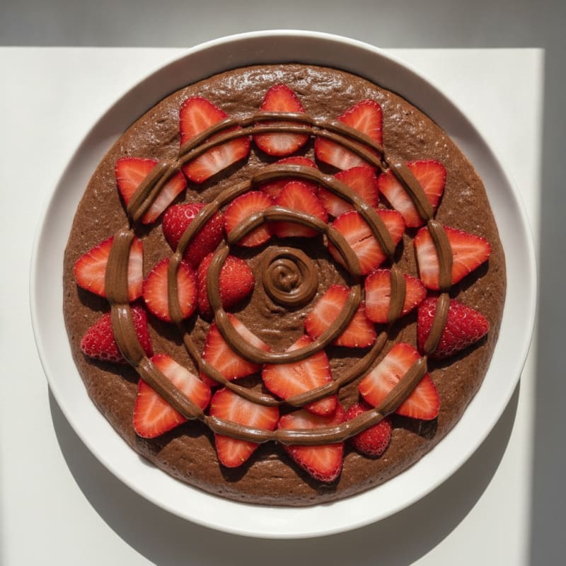 Chocolate Protein Mousse with Silky Tofu and Fresh Strawberries