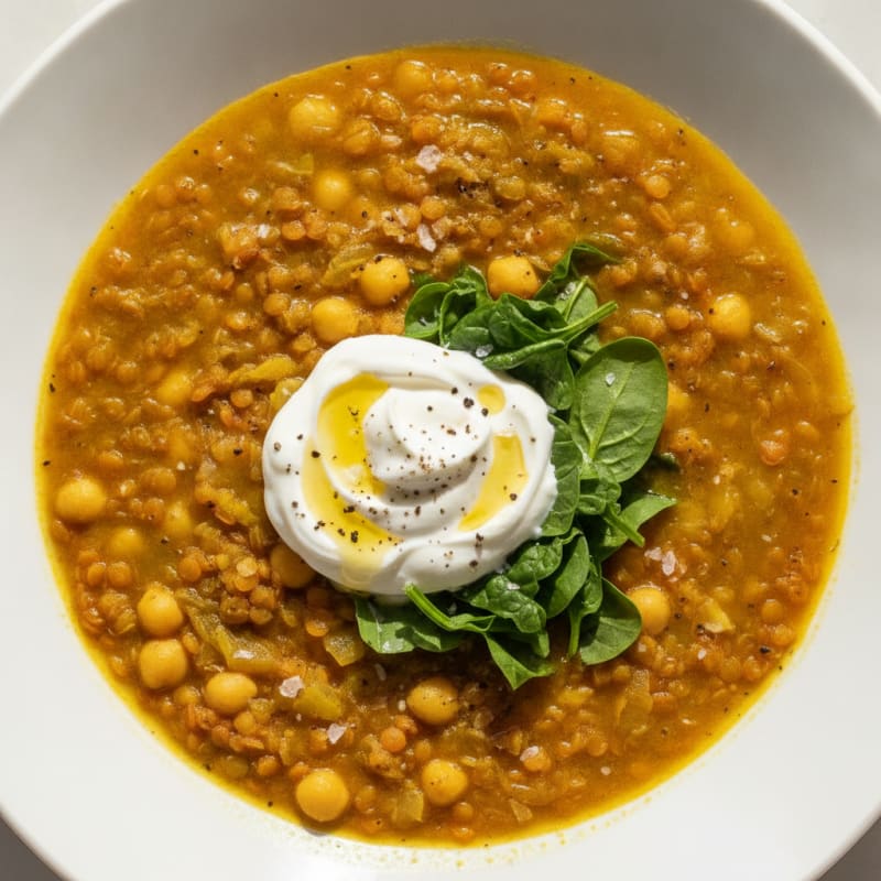 Hearty Lentil Chickpea Vegetable Stew