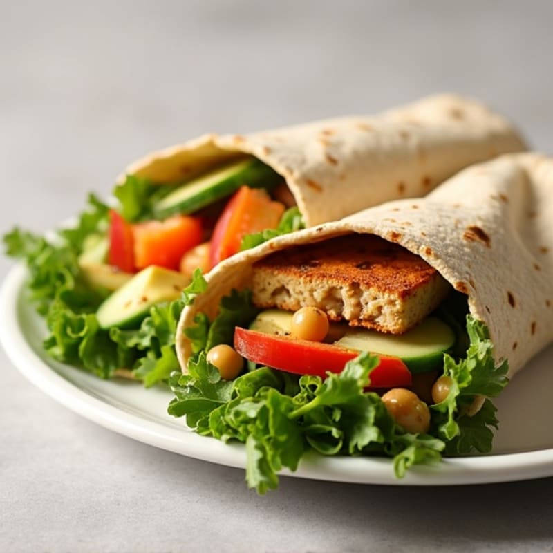 Healthy Veggie Hummus Wrap