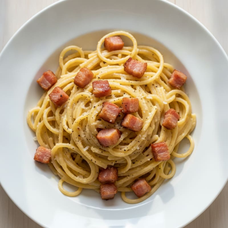 Classic Carbonara with Crispy Pancetta