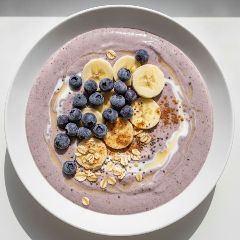 Blueberry Banana Oat Smoothie