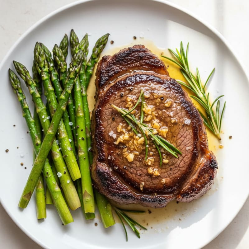Pan-Seared Steak with Garlic Butter