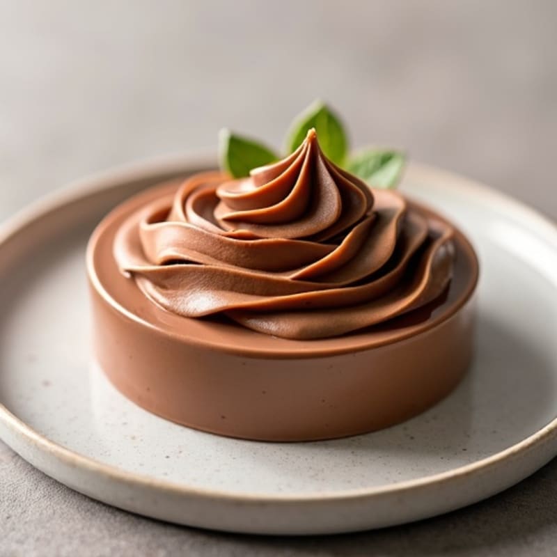 Silky Chocolate Protein Pudding with Almond Butter Swirl