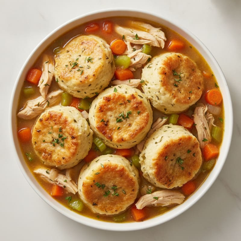 Homestyle Chicken and Herb Dumplings