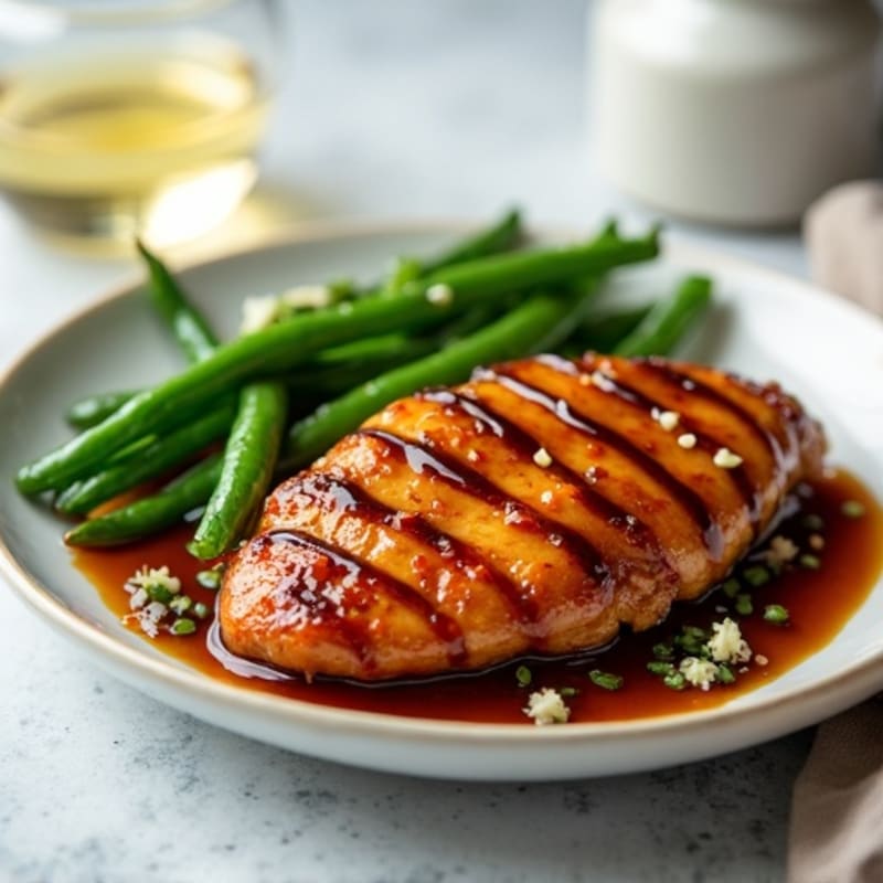 Sticky Teriyaki Chicken with Roasted Green Beans