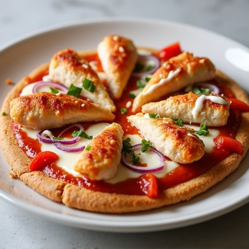 Chicken BBQ Ranch Sheet Pan Pizza