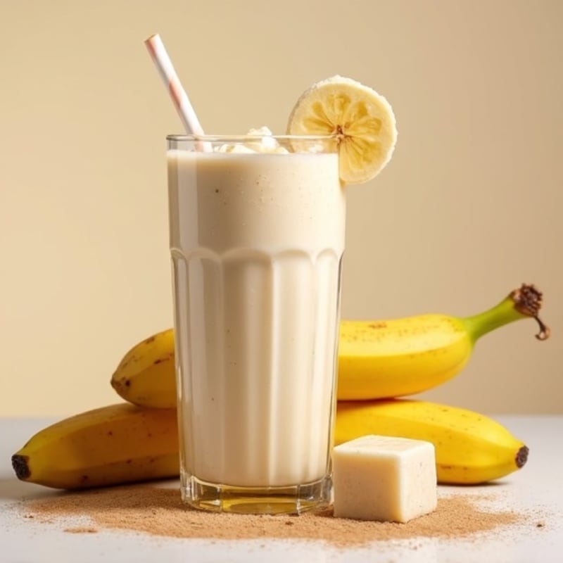 Creamy Vanilla-Cinnamon Banana Protein Smoothie
