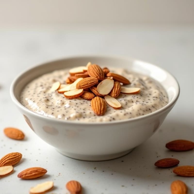 Creamy Vanilla-Almond Chia Pudding Bowl