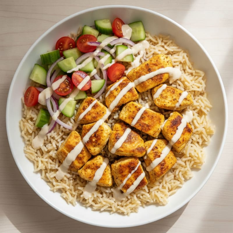 Chicken Shawarma Rice Bowl