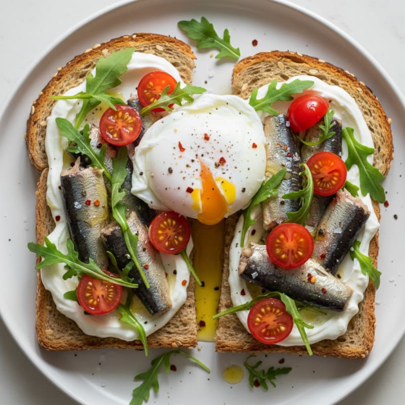 Sardine and Tomato Toast