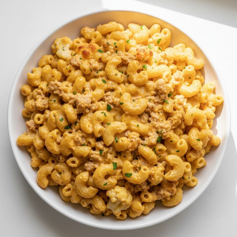 Creamy Golden Macaroni and Cheese Bake