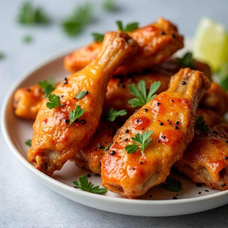 Crispy Baked Honey-Garlic Chicken Wings