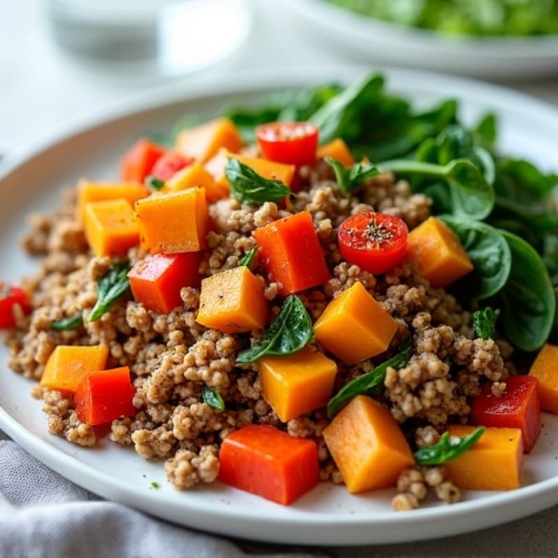 Savory Ground Turkey and Sweet Potato Hash