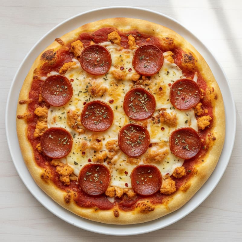 High-Protein Classic Pepperoni Pizza
